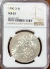 1900-O Morgan Silver Dollar NGC MS-63 High Eye Appeal