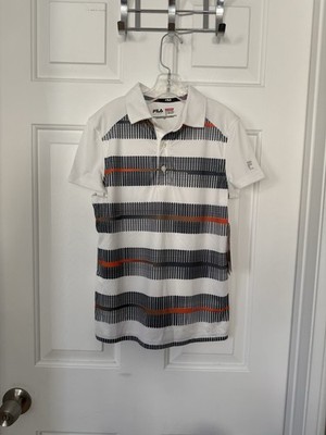 FILA Sport Kids Boys Multi Striped Polo Shirt Small (8)
