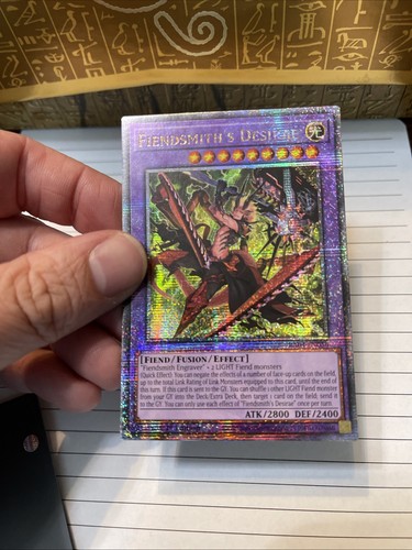 Fiendsmith's Desirae 1st Edition Quarter Century Secret Rare RA04-EN056 Yu-Gi-Oh - Picture 4 of 21