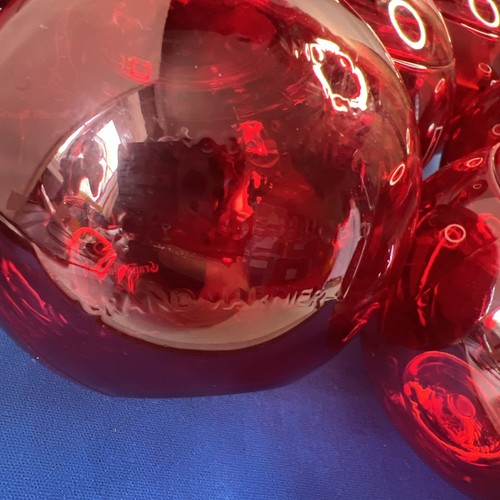 GRAND MARNIER ACRYLIC RED BALL GLASSES - Collectable - Cocktail X 1 - Picture 7 of 8