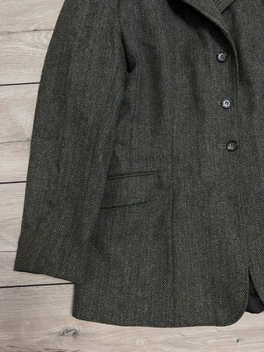 Damen Caldene Vintage Reine Wolle Tweed Reiten Blazer Jacke Country Gr. 42 - Bild 3 von 12