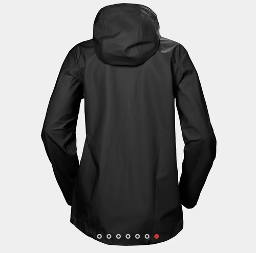 Helly-Hansen Womens Moss Hooded Jacket Black Small New - Picture 2 of 5