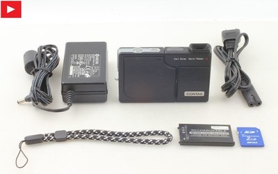 【Fast neuwertig++】 Contax SL300R T* Schwarz Kompakt Digitalkamera Kyocera...