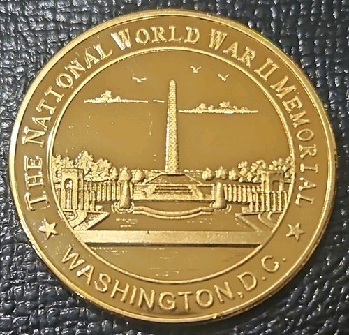 NATIONAL WORLD WAR II MEDAL WASHINGTON DC COIN TOKEN WWII WASHINGTON MONUMENT