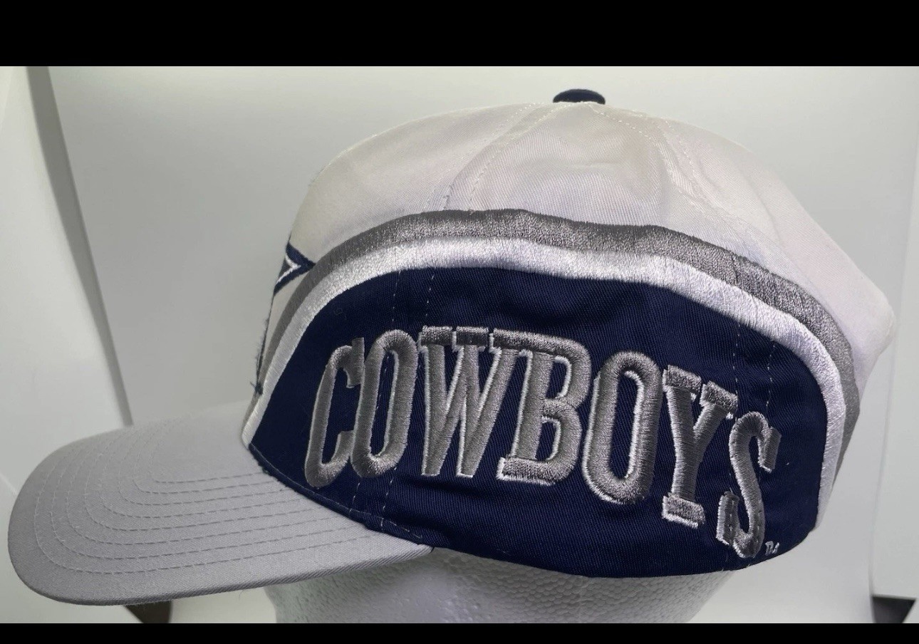 Vintage Dallas Cowboys Snapback Hat 90s Big Star Eastport Splash Script NFL