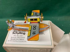 Schylling Tin Collector Series Ornament "Seaplane" 1995 Original Box