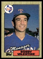 1987 Topps Bobby Valentine Texas Rangers #118