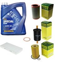 Mann Inspektionspaket 5L Mannol Special Plus 10W-30 FüR Renault Twingo I 1.2