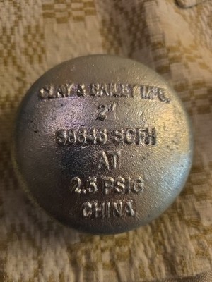 Clay And Bailey Mfg. 2 Inch Mushroom Vent Cap With Threaded Connection