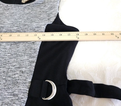 Phase Eight Jersey Knit STRETCHY Bodycon Dress UK14 USA 8 10 Medium Gray Black - Picture 13 of 17