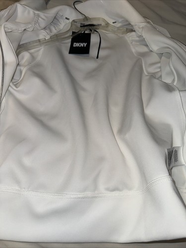 DKNY Women's Jacket , White Bomper , Yvi Color, New - Picture 13 of 13