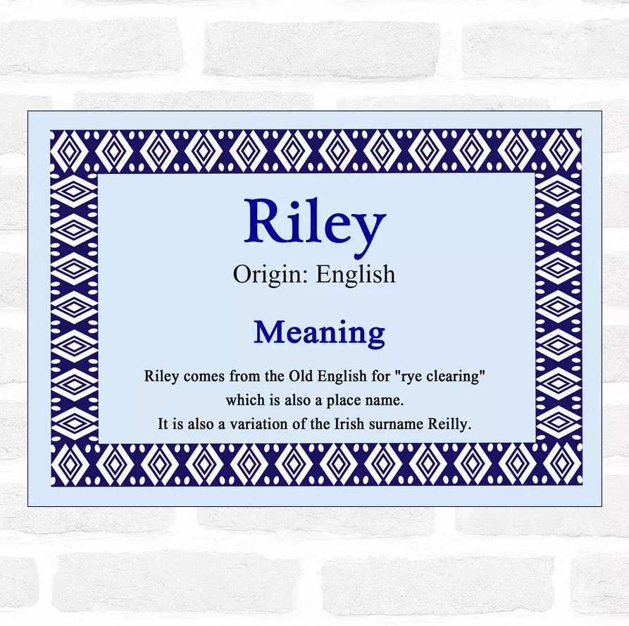 Riley Name Meaning