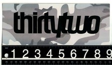 Thirtytwo Large Snowboard Sticker 9 in x 3.5 in Multicolor 32 Decal