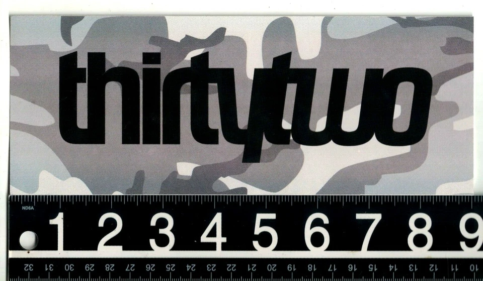 Thirtytwo Large Snowboard Sticker 9 in x 3.5 in Multicolor 32 Decal