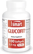 Supersmart Glucofit, Corosolic Acid Banaba Leaf Extract Supplement, 100 Softgels