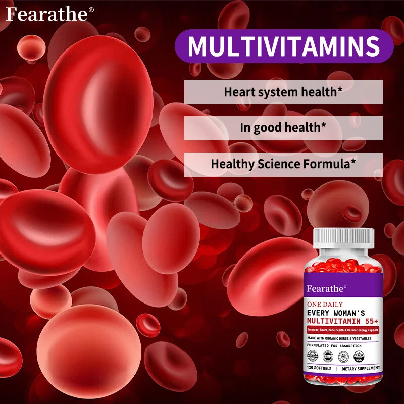 Suplemento dietético multivitamínico 55+ para mujer - Inmunidad salud ósea 120 cápsulas Foto 4 de 4