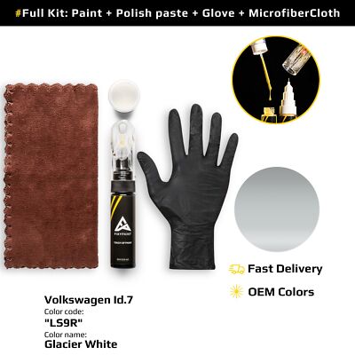 Touch up Paint for Volkswagen Id.7 Code: LS9R Glacier White OEM Quality
