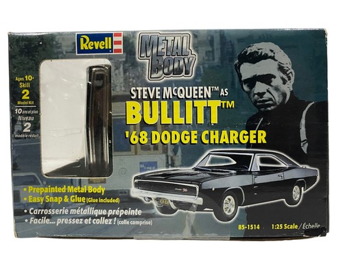 Revell Steven McQueen Bullitt' 68 Dodge Charger 1:25 Metal Body Model Kit NEW - Picture 6 of 6
