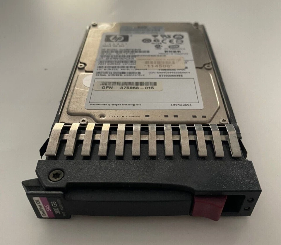 HP 300GB 2,5" 6G SAS 16MB 10k disco rigido disco rigido con telaio 507119-004 - Immagine 2 di 2