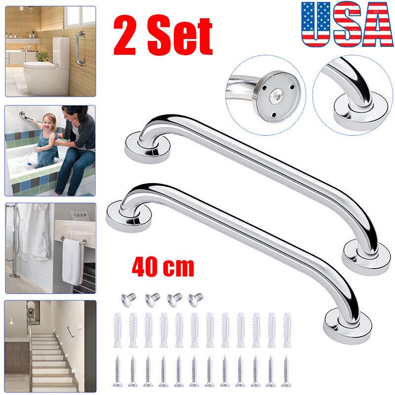 X 40CM Stainless Steel Grab Bar Bathroom Safety Handicap Shower