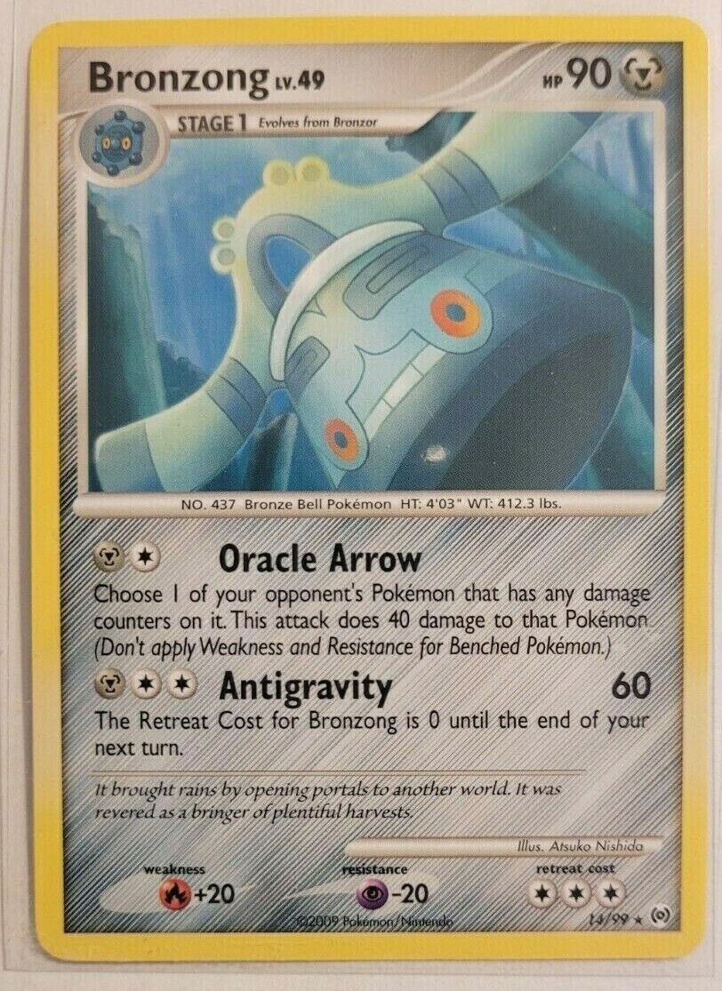 Pokemon Platinum Arceus Bronzong Rare 14/99 NM/M Condition