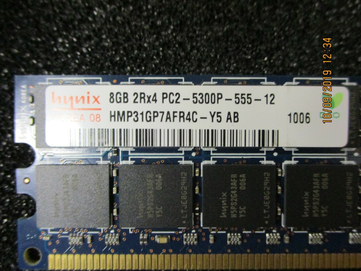 Hynix PC2-5300 8GB RDIMM 667 MHz PC2-5300 DDR2 Memory