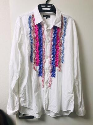 Comme Des Garcons Homme Plus Ruffle Shirt Men Size JP-L Japan