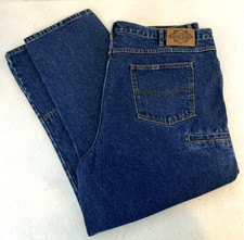 Guide Gear Men's Size 44 x 30 Blue Denim Jeans Field Tested Double Knee Work NWT