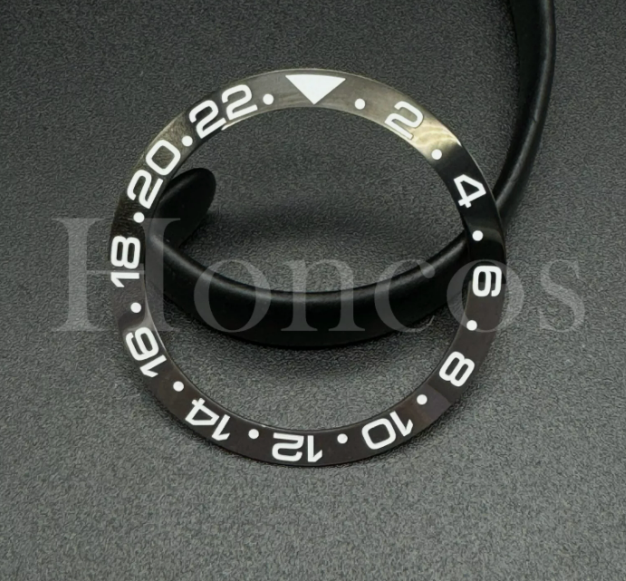 38 MM Ceramic Black Gray Bezel insert GMT Fits for Rolex GMT