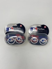 Brand New, MLB Baseball Pacifier Set Of 2 Packs, 4 Total