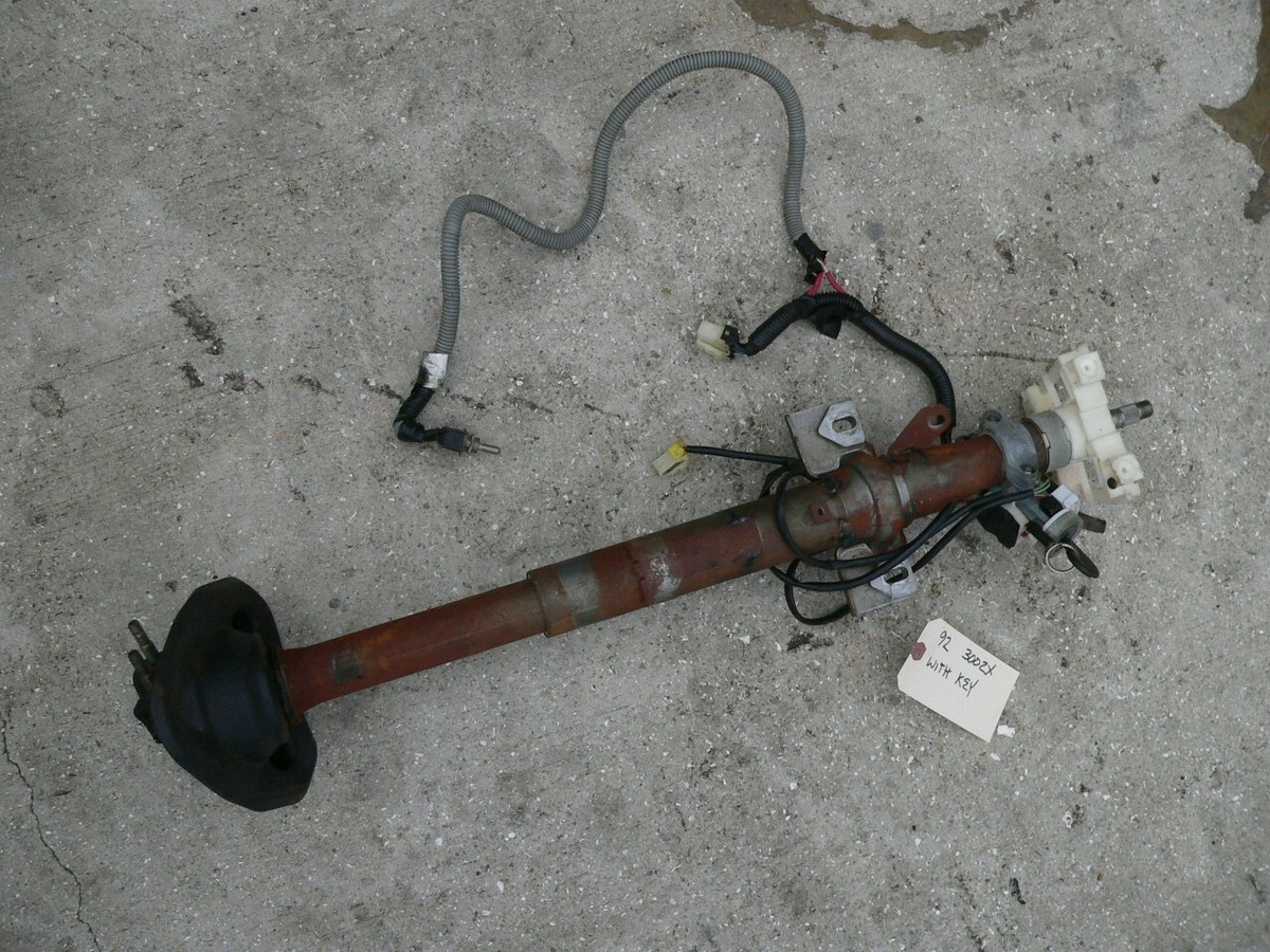 NISSAN 300ZX Z32 STEERING COLUMN WITH IGNITION SWITCH AND KEY 91