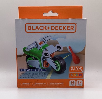 Black + Decker Constructor Motorcycle Engineering Set, Skills Development, 16 PC