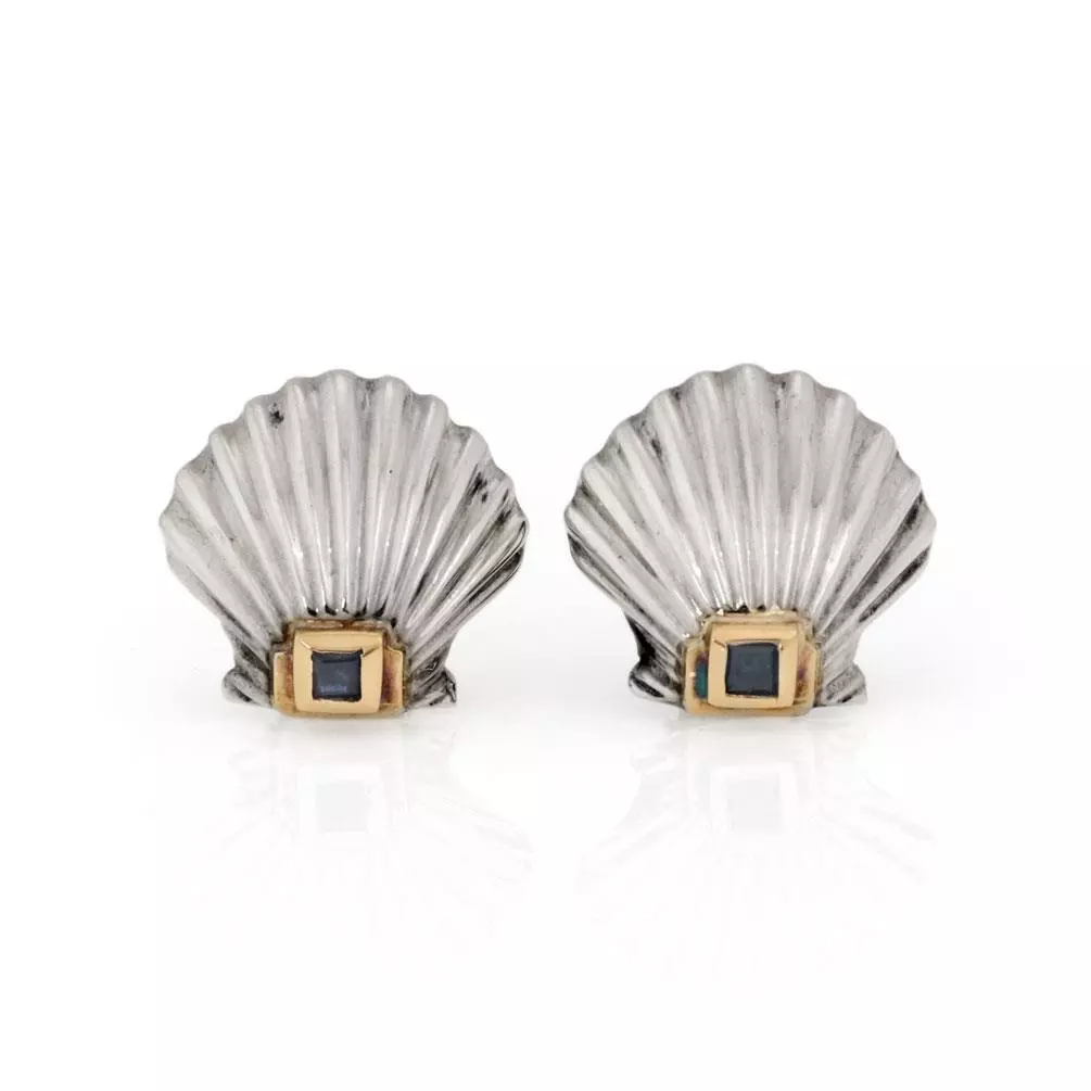 Tiffany shop shell earrings