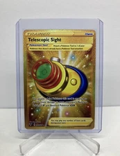 Telescopic Sight 203/185 - Gold Secret Rare Vivid Voltage Pokemon Card Near Mint