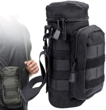 Military MOLLE Tactical Sports Travel Water Bottle Kettle Pouch Carry Bag Case