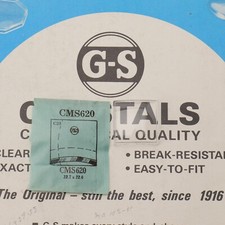 Vintage NOS GS Watch Crystal CMS620 New Old Stock - 22.7 x 22.6mm NEW MS 