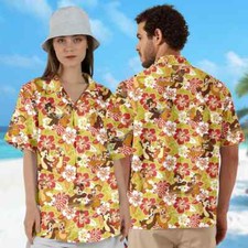 Floral Squirrel Couple 3D HAWAII SHIRT MOTHER DAY GIFT ALL OVER PRINT BEST PRICE