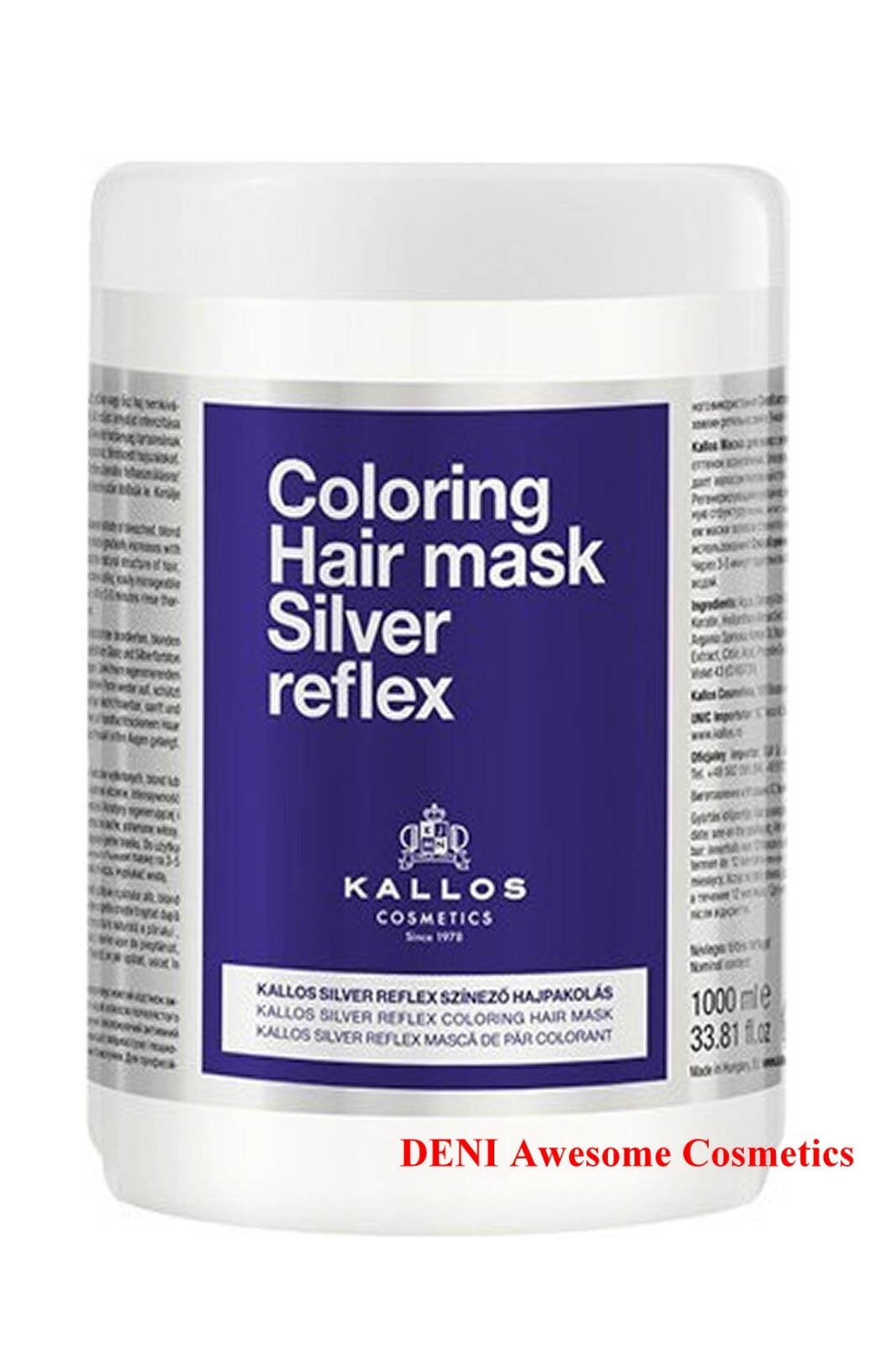 Kallos Reflex Silver Mask - Fioletowa Maska Do Wosw Blonde I Rozja''ni - Image 3