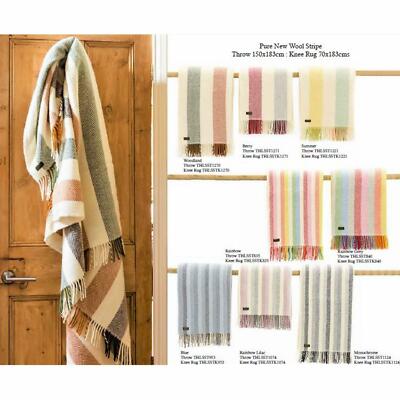 TWEEDMILL TEXTILES KNEE RUG 100% Wool Throw Blanket BRITISH