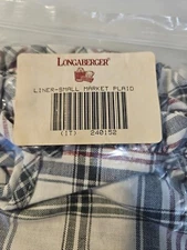 Longaberger Basket Small Market Plaid Liner 240152