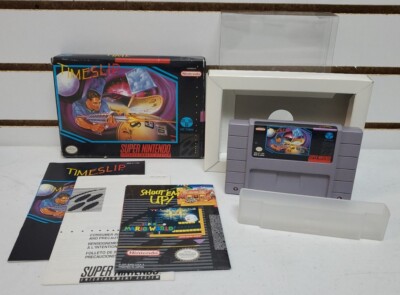 Time Slipsnes Label Time Slip (Super Nintendo, 1993, SNES) Complete w/Booklets, Poster ...