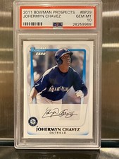 PSA 10 2011 Bowman Prospects Rookie JOHERMYN CHAVEZ {flawless slab} Pop 1 🔥