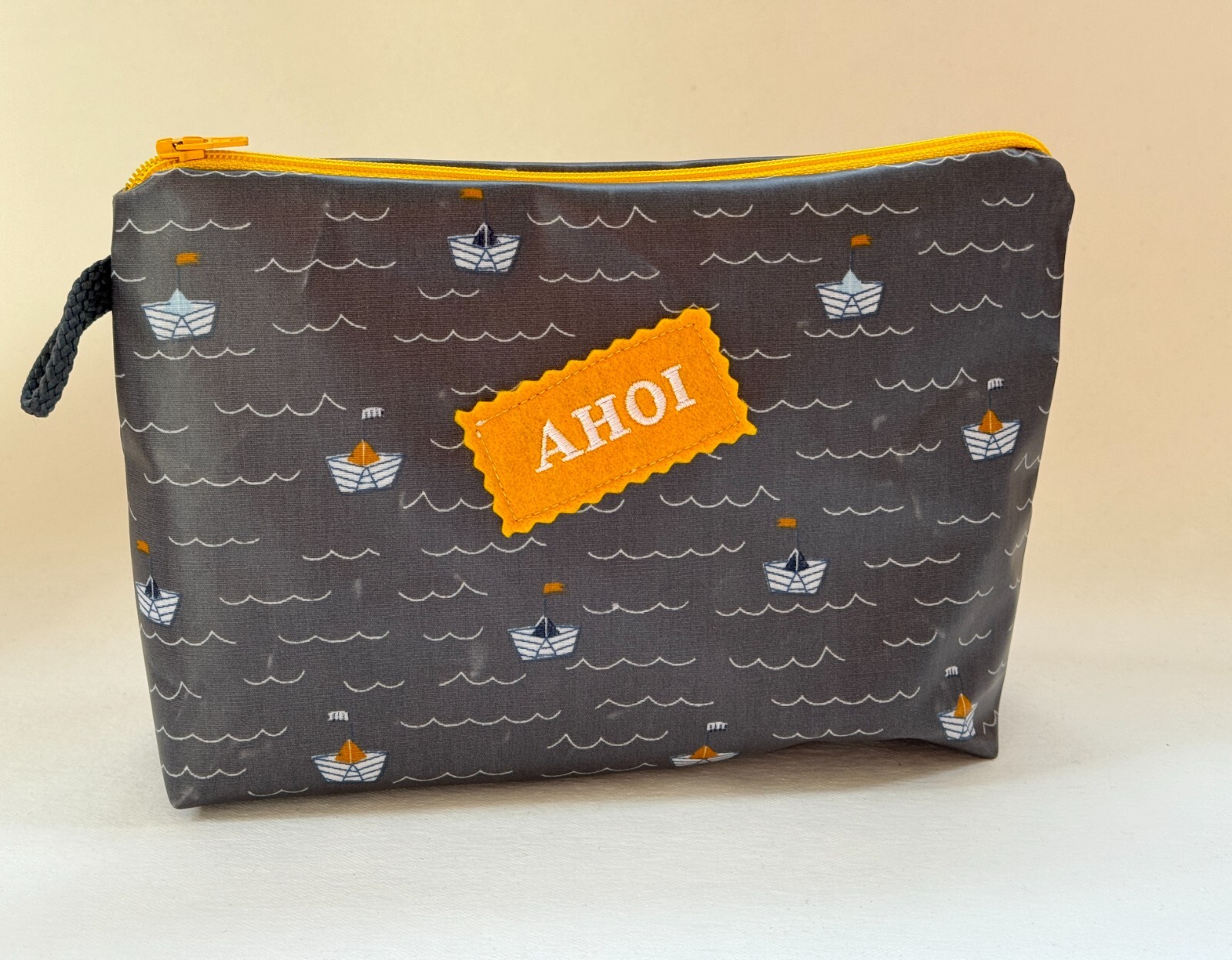 Bricolaje Set de Costura Bolso Neceser Wachstuchtasche Marítimo Hule Ancla