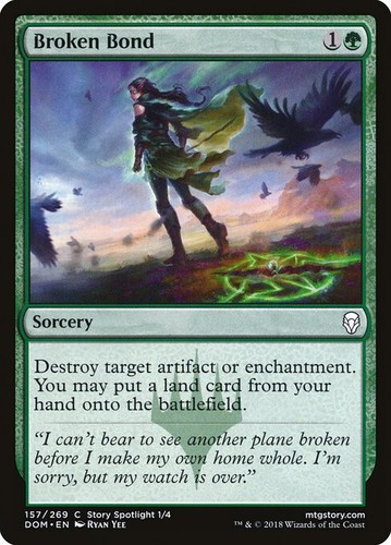 NM Broken Bond, MTG, Dominaria, Magic the Gathering, 157