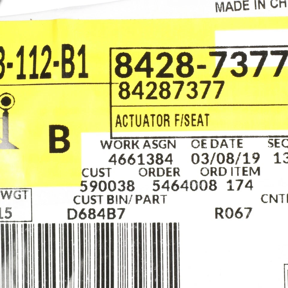 Actuador de salida de carril GM 2014-2018 Silverado Sierra 84287377 OEM Foto 2 de 2