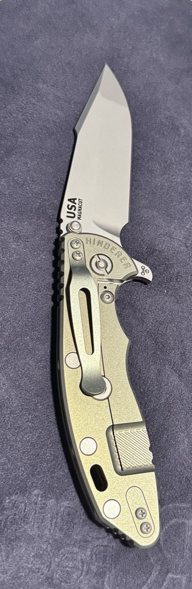 Rick Hinderer XM-18 3.5 Skinny Harpoon Spanto Full Titanium Bronze