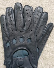 Men Driving Gloves With Sheepskin Leather Size Large