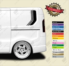 Fits Renault Trafic (2014-On) - Rear Quarter Graphics Both Sides Decals Stripes