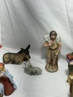 Vintage 9Pc Ceramic Bisque Nativity Scene Homco #5216, 7.5" Tall Figures  — photo 5