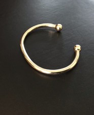 9ct Gold Solid Torque Bangle, Hallmarked, Weight 28.8g
